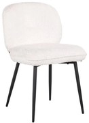 Richmond Interiors Kiki Luxe Eetkamerstoelen Teddy Wit (set Van 2)