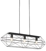 Industriële hanglamp zwart 3-lichts - Carcass Design, Modern Minimalistisch E27 Draadlamp Scandinavisch Binnenverlichting Lamp