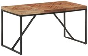 vidaXL Eettafel 140x70x76 cm massief acaciahout en mangohout