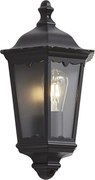 klassieke buiten wandlantaarn zwart IP44 - Havana half