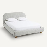 Organisch bed met bedbodem, Aude design E.Gallina