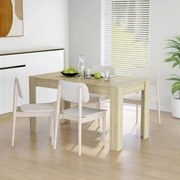 vidaXL Eettafel 140x74,5x76 cm spaanplaat sonoma eikenkleurig