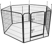 FLAMINGO Hondenkennel Zecta 162x140x80 cm zwart