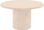 Goossens Salontafel Stone rond, beton grijs, urban industrieel, 70 x 40 x 70 cm