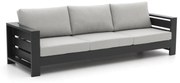 Loungebank Tuin Bellagio   | Aluminium | 3 personen | Tuinbank Grijs | 265cm | Incl. kussens | Kees Smit Tuinmeubelen