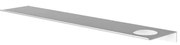 Hotbath &MORE Planchet - 60cm - inclusief bevestigings rails - 1 uitsparing - voor zeepdispenser of beker - Mat wit SH060HWH
