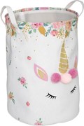 Atmosphera kleurrijke Opvouwbare Speelgoedopbergdoos met Eenhoornthema - Handvat - Bedrukt - Inklapbaar