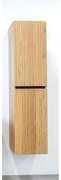 Saniclass Holz Base Hoge Kast - 160cm - 2 deuren - greeploos - eiken SW773964