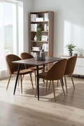 Set 4 fluwelen Vint Stoelen