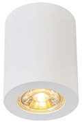 Moderne opbouwspot wit 7,5cm GU10 50mm - Tuba