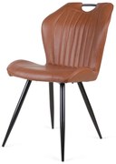 Eetkamerstoel - Cobra - leer Vintage cognac