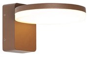 Moderne buiten wandlamp roestbruin incl. LED IP54 - Esmee Modern IP54 Buitenverlichting rond