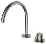 Hotbath Cobber Wastafelmengkraan 2 gats GN Geborsteld Nikkel CB023GN