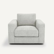 Fauteuil in jaspis canvas stof, Skander