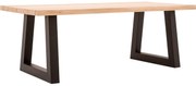 Goossens Eettafel Blade, Strak blad 200 x 100 cm 6 cm dik