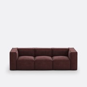 Modulaire bank, 3-zit, getextureerde stof, Seven