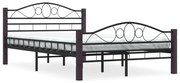 vidaXL Bedframe metaal zwart 140x200 cm