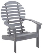 vidaXL Stoel Adirondack massief acaciahout grijs