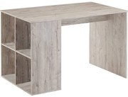 FMD Bureau met zijschappen 117x73x75 cm zandeikenkleurig