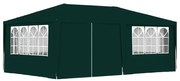 vidaXL Partytent met zijwanden professioneel 90 g/m² 4x6 m groen