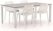 Forza Ripi/Fidenza 183cm dining tuinset 5-delig stapelbaar