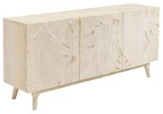 Kare Design Jungle Nature Houten Dressoir Met Bladeren Whitewash - 160x58x75cm.