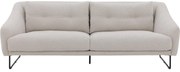 Goossens Excellent Bank Gs-2105 beige, stof, 3-zits, elegant chic