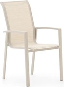 Dining tuinstoel | Forza  Centallo | Textileen | Taupe | Stapelbaar | Kees Smit Tuinmeubelen