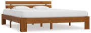 vidaXL Bedframe massief grenenhout honingbruin 160x200 cm