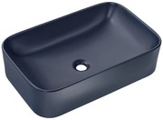 Comad Kama wastafel 61x15cm mat donkerblauw