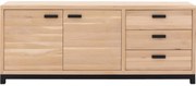 Goossens Dressoir Sans, 2 deuren 3 laden