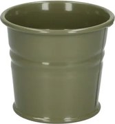 Bloempot, zink, olijfgroen,Ø7 cm