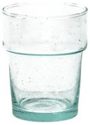 Stapelbaar glas, gerecycled handgeblazen, 175 ml