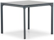 Dining Tuintafel vierkant 90 x 90 cm Aluminium/HPL Grijs Cesar