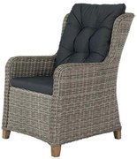 Torino dining wicker tuinstoel - Paloma grijs