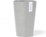 Ecopots bloempot Pisa 17,5 - Rond - White Grey - Diameter 17,8 x H25,2 cm