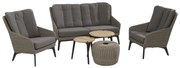 4 Seasons Outdoor Luxor loungeset met Donut  Loungeset    antraciet weerbestendig