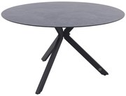 4 Seasons Locarno ronde tuintafel - antraciet Ø130 cm.