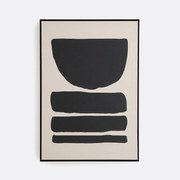 Doek in bedrukt linnen 70x100 cm, Lodga