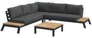 4 Seasons Outdoor Empire platform hoek loungeset 4 delig aluminium