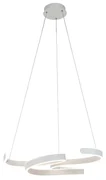 Eettafel / Eetkamer Design hanglamp wit incl. LED 3-staps dimbaar - Frank Design Binnenverlichting Lamp