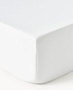 Katoensatijnen hoeslaken Premium