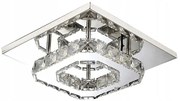 Kristallen vierkante plafondlamp Plafond Glamour 8W APP406-C