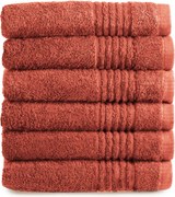Handdoek Supreme Collectie - 6 stuks - 50x100 - terracotta