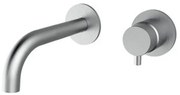 Plieger Napoli inbouw wandkraan 1 hendel met uitloop 18.3cm incl. inbouwdeel RVS 500428PLI0 brushed chrome