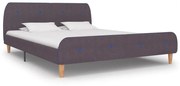 vidaXL Bedframe stof taupe 160x200 cm