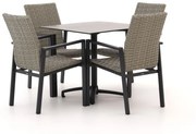 Manifesto Villongo/Canzo 80cm dining tuinset 5-delig stapelbaar inklapbaar