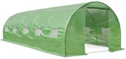 Groene folietunnel met metalen frame 3x8m Tuinpunt