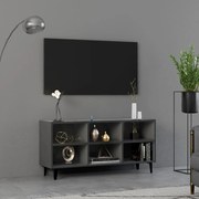 vidaXL Tv-meubel met metalen poten 103,5x30x50 cm grijs