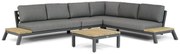 4 Seasons Outdoor Empire/Riviera Platform Loungeset Aluminium Grijs 5-delig